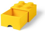 Žltý úložný box so zásuvkou LEGO®