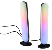 Neonová stolová lampa čierna vrátane stmievateľného RGB LED - Ninja