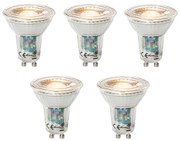 Sada 5 ks GU10 dimbare LED lamp 3W 200 lm 2200 - 6500K