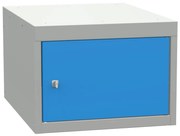 Závesný dielenský box na náradie s dverami KOVONA, bez políc, 350 x 480 x 610 mm