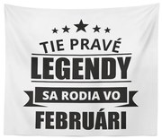 Sablio Deka Tie pravé legendy sa rodia vo februári: 150x120 cm