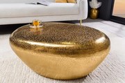 Dizajnový kovový konferenčný stolík Verde zlatý 75cm