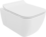 Mexen Margo WC misa Rimless s pomaly zatvárajúcim slim sedadlom, duroplast, lesklá biela - 30420800
