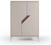 Komoda v dekore duba v krémovo-prírodnej farbe 85x120x40 cm Lilou – Marckeric