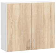 Kuchynská závesná skrinka Š 80cm D2 H720 Artus biela/sonoma