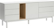 Teulat Corvo komoda do obývačky - Biela - 180 cm