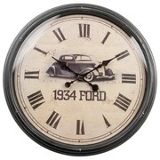 Granitovo-béžové antik nástenné hodiny Ford - Ø 51*5 cm / 1xAA