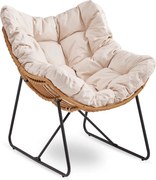 PROXIMA.store - Relax­­ačné kreslo FIN FARBA: béžová