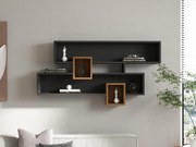 Polička Klara (orech + antracit). Akcia -23%. Vlastná spoľahlivá doprava až k Vám domov. 1089118