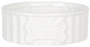 Biela keramická miska pre psa Woof - Ø 20 * 7 cm