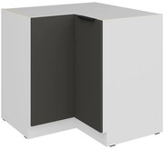 Kuchynská skrinka Aria-Gr/Wh Anti Fingerprint 90x90 Dn 2f Bb