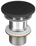 Cersanit Cersanit, keramická kovová zátka typu ClickClack bez prepadu, čierna matná, K11-2362