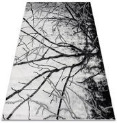 Koberec EMERALD exkluzívny 3820 glamour, styl drevo strieborný