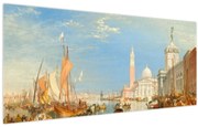 Obraz - Joseph Mallord William Turner, Venice the Dogana and San Giorgio Maggiore, reprodukcia (120x50 cm)