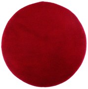ROUTNER Kúpeľňová predložka UNI COLOR Červená 10105 - Červená / Kruh Ø 90 cm 10105