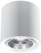 Stropné svietidlo Kalu, 1x biele kovové tienidlo