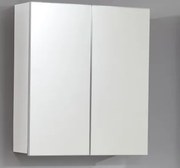 Kúpeľňová skrinka so zrkadlom Skin, biela%