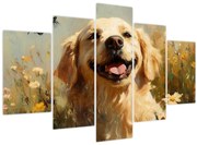 Obraz - Šťastný psík (150x105 cm)