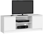 Stolík pod TV RTV 140 2D 1P biely