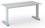 Kancelársky písací stôl PRIMO FLEXIBLE, 160x80 cm, sivá