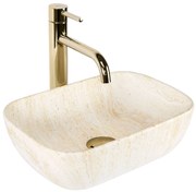 Rea Belinda Mini, umývadlo na dosku 360 x 255 x 115 cm, imitácia kameňa matná, REA-U4700