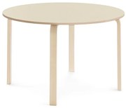 Stôl ELTON, Ø 1200x710 mm, laminát - breza, breza