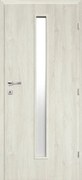 Classen Attis1 Interiérové dvere M1 sklo, 60 P, 646 × 1 850 mm, fólia, pravé, dub sivý, presklené