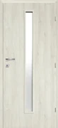 Classen Attis1 Interiérové dvere M1 sklo, 60 P, 646 × 1 850 mm, fólia, pravé, dub sivý, presklené