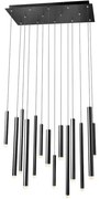 Redo 01-2056 - LED Luster na lanku MADISON 14xLED/4W/230V čierna