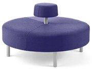 Otoman DOT okrúhly, Ø 1300 mm, látka Medley, modrofialová