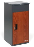 Poštová schránka na listy a balíky, sivá, 810 x 377 x 372 mm