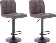 2x Barová stolička Hawaj CL-3232-1 tmavo šedá