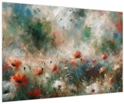 Obraz – Abstrakcia poľa s makmi (90x60 cm)