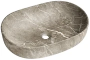 Sapho Sapho, CALEO keramické umývadlo na dosku 60x42cm, breccia marmor, CA590BM