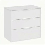 Roca Optica kúpeľňová skrinka bez umývadla 58,5x75,7x45,5 cm biela matná mat OPTDESK603ZBM