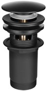 Laveo príslušenstvo, odtoková zátka typ ClickClack, čierna matná, LAV-CKK_72R3