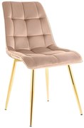 Stolička Chic Golden Velvet béžová