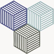 Silikónové podložky Hexagon, 3 ks