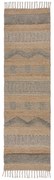 Flair Rugs, Behúň Jubilant Medina Jute Natural/Grey, 60x230, béžová, obývacia izba