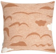 Vlněná obliečka na vankúš Rannalla 45x45, škoricovo-biela