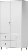 Šatníková skriňa FALCO - biela