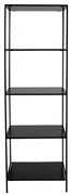 Čierna knižnica House Nordic Vita Shelf, 51 x 170 m