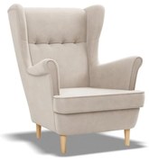 Kreslo ušiak VELO - model 2 Béžová