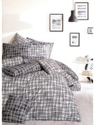 BedTex Bavlnené obliečky Straw čierna, 220 x 200cm, 2 ks 70 x 90 cm