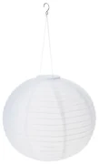 ProGarden Solárne závesné LED svietidlo Ball, pr. 40 cm, teplá biela