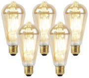Sada 5 LED žiaroviek stmievateľných do teplej zlatej 8W 806lm 2000-2700K