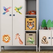 PIPPER. Textilná nálepka na nábytok "Akvarelové zvieratká"