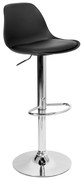 Barová stolička RICARDO strieborná / čierna