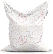 Sedací vak Classic detské kvítie - detský, krémová