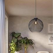 Eglo 901002 - Luster na lanku VENEZUELA 1xE27/40W/230V čierna